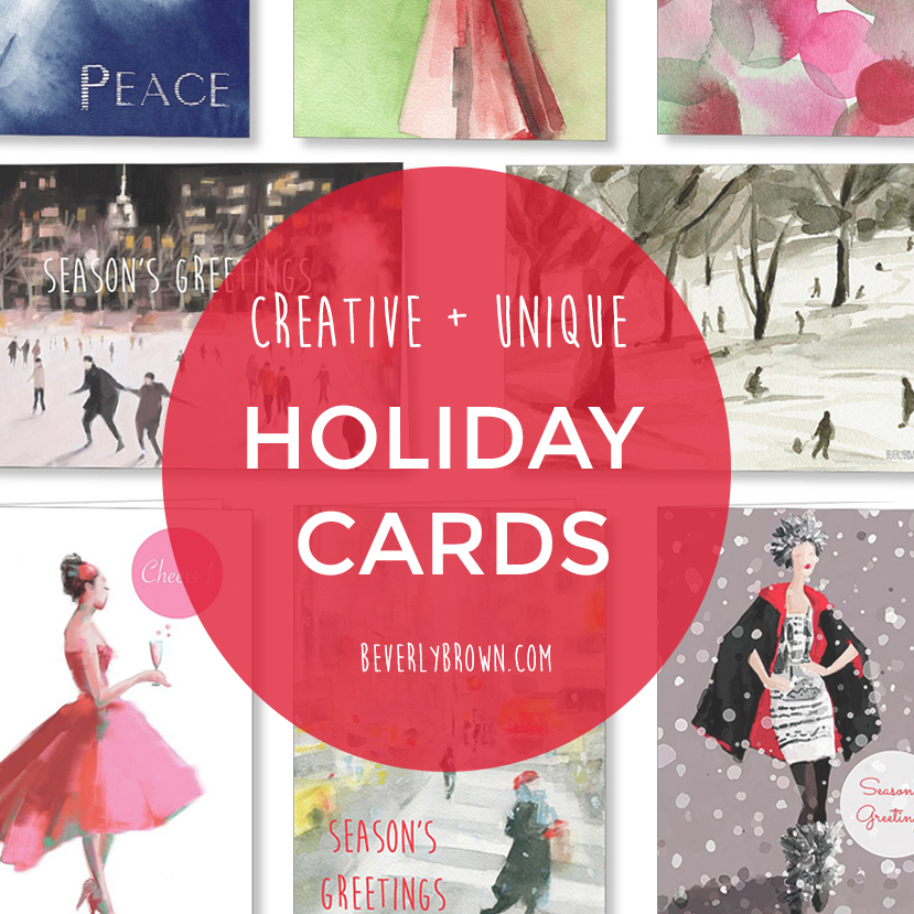 Best Fine Art Holiday Greeting Cards - Beverly Brown Artist