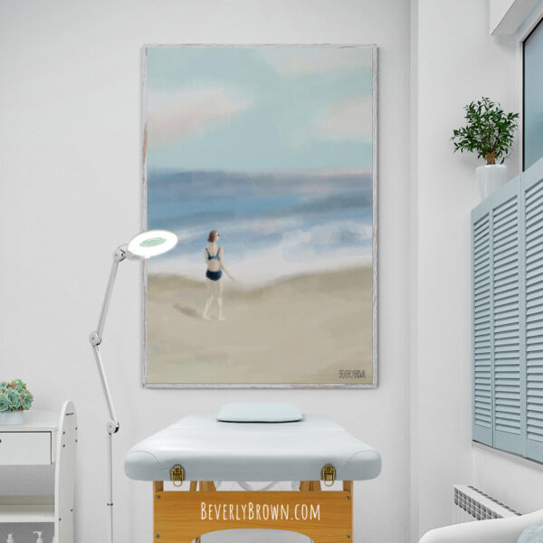 Woman by the Sea - Giclée Print - Image 2